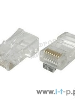 Коннектор RJ-45 VCOM VNA2200 для UTP кабеля 5 кат. (20 шт. в уп-ке), блистер