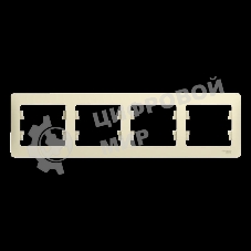 Рамка 4-м Glossa горизонт. беж. SchE GSL000204