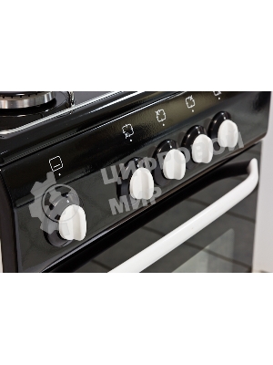 Плита газовая De Luxe 5040.38Г (Щ) черный, конфорок 4 шт, духовка 43 л, 50 см x 85 см x 50 см