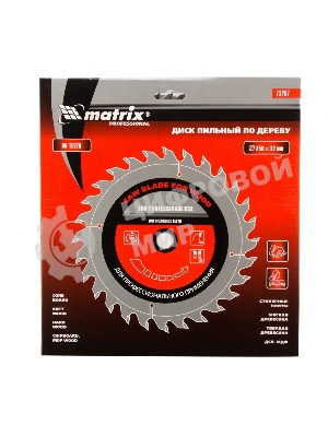 Пильный диск Matrix по дереву, 250x32мм, 60 зубьев Professional