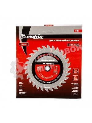 Пильный диск Matrix по дереву, 185x30мм, 36 зубьев Professional