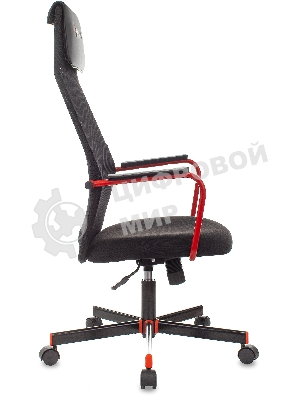 Кресло игровое Zombie ONE черный TW-01 3C11 сетка/ткань с подголов. крестовина металл