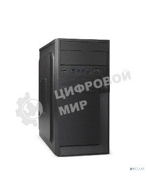 Компьютерный корпус Minitower ExeGate EX291147RUS BAA-105U2-01-AAA450 (mATX, БП AAA450 с вент. 8см, 2*USB+2*USB 3.0, аудио, черный)