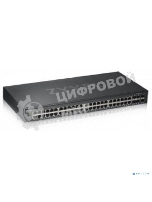 Коммутатор Zyxel GS1920-48v2 Hybrid Smart switch Zyxel Nebula Flex, 44xGE, 4xCombo (SFP/RJ-45), 2xSFP, Standalone/cloud management