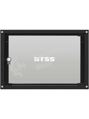 Шкаф коммутационный NTSS Lime (NTSS-WL6U5545GS-BL) настенный 6U 550x450 мм пер. дв. стекл несъемн. бок. пан. 30 кг черный 370 мм 9.6 кг 110 град. 370 мм IP20 сталь