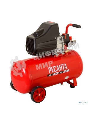 Компрессор поршневой Ресанта КП-50/240М масляный 240л/мин 50л 1600Вт красный/черный