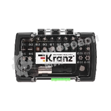 Набор бит Kranz с магнитным держателем, пластиковый кейс, 32 шт