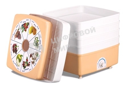 Сушилка для овощей Ротор-Дива-Люкс СШ-010-02 (002), 5 поддонов (гофратара), Барнаул