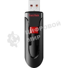 Флешка USB Sandisk CZ600 Cruzer Glide (SDCZ600-128G-G35), 128Gb, USB 3.0, R/W 100/20, черный