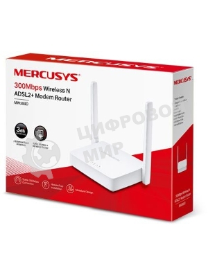 Роутер беспроводной Mercusys MW300D N300 10/100BASE-TX/ADSL