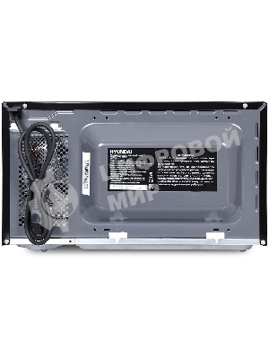 Микроволновая печь Hyundai HYM-M2061 черный, 20 л, 700 Вт, переключатели - кнопки, поворотный механизм