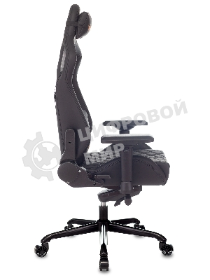 Кресло игровое Knight TITAN черный ромбик эко.кожа с подголов. крестовина металл