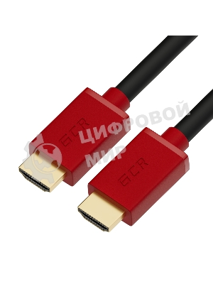 Кабель GCR 3.0m HDMI версия 2.0, HDR 4:2:2, Ultra HD, 4K 60 fps 60Hz/5K*30Hz, 3D, AUDIO, 18.0 Гбит/с, 28/28 AWG, OD7.3мм, тройной экран, черный, красные коннекторы, GCR-HM451-3.0m GCRКабель 3.0m HDMI версия 2.0, HDR 4:2:2, Ultra HD, 4K 60 fps 60Hz/5K*30Hz, 3D, AUDIO, 18.0 Гбит/с, 28/28 AWG, OD7.3мм, тройной экран, черный, красные коннекторы, GCR-HM451-3.0m