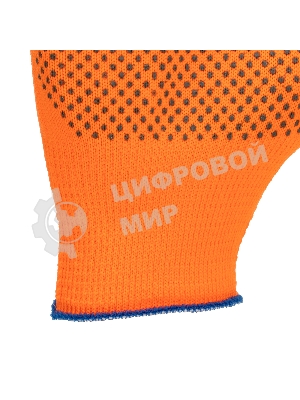 Перчатки в наборе Palisad 5 пар, цвета в ассортименте, ПВХ точка, L