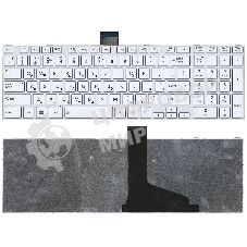Клавиатура для ноутбука Toshiba Satellite L850 L875 L870 L855 белая c белой рамкой
