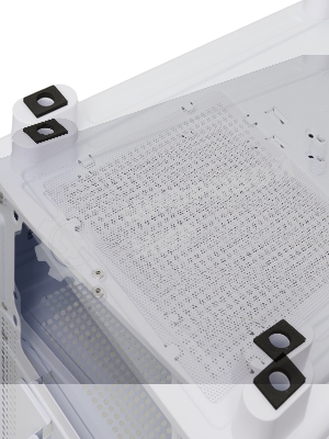 Компьютерный корпус HSPD F510, Panoramic Mid Tower, белый, TG, 0.5 SPCC, 3x120мм ARGB ATX, mATX, mITX 180/280/160мм 1x2.5