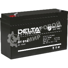 Аккумуляторная батарея Delta series DT, DT 612, voltage 6V, capacity 12Ah (discharge 20 hours)