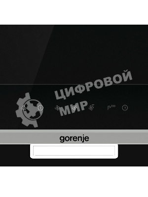 Вытяжка наклонная Gorenje WHI649X21P черный/серебристый, 60 см, 740 куб. м/ч, 67 дБ