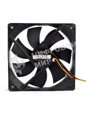 Вентилятор для корпуса Gembird черный, 120 мм, 2500 об/мин, 47 дБ, 3 pin