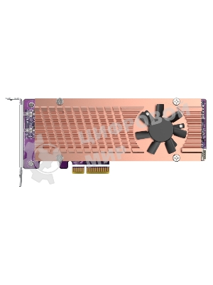 Плата расширения QNAP QM2-2P-244A Dual M.2 22110/2280 SATA SSD expansion card (PCIe Gen2 x2), Low-profile bracket pre-loaded, Low-profile flat and Full-height are bundled (shorter version to support TVS-x82/TS-x77 PCIe slot 2 & slot 3)