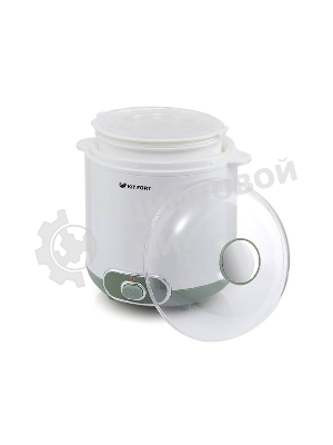 Йогуртница Kitfort KT-2005 20Вт 1б. 1500 мл белый/зеленый