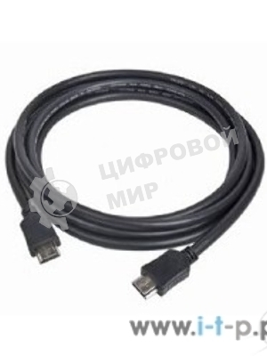 Кабель Cablexpert HDMI CC-HDMI4-10, 19M/19M, v2.0, медь, позол.разъемы, экран, 3м, черный, пакет