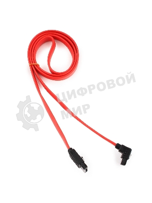 Кабель интерфейсный SATA Cablexpert CC-SATAM-DATA90-0.8M, 80 см, угловой разъем, 7pin/7pin, защелка, пакет