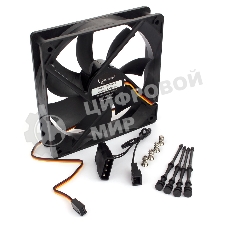 Вентилятор для корпуса Gembird черный, 120 мм, 2500 об/мин, 47 дБ, 3 pin