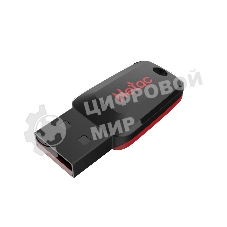 Флешка USB Netac U197 (NT03U197N-032G-20BK), 32Gb, USB 2.0, R/W 25/10, черный/красный
