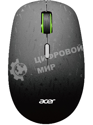 Мышь беспроводная Acer OMR307 черный, 1600 dpi, радиоканал, USB, кнопки - 4
