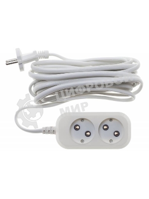 Сетевой удлинитель Buro BU-PSL2.5/W 5м (2 розетки) белый (пакет ПЭ)