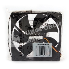 Вентилятор для корпуса Gembird черный, 120 мм, 2500 об/мин, 47 дБ, 3 pin