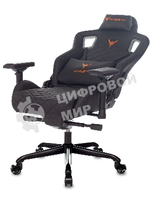Кресло игровое Knight TITAN черный ромбик эко.кожа с подголов. крестовина металл