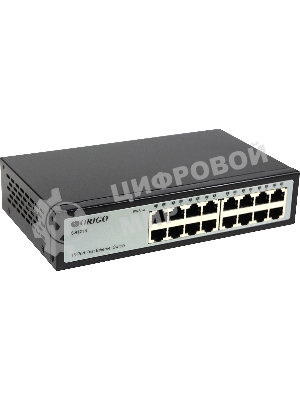 Коммутатор неуправляемый ORIGO OS1216/A1A 16x100Base-TX, корпус металл