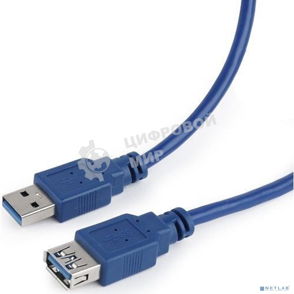 Кабель удлинитель Filum USB 3.0, 1.8 м., синий, разъемы: USB A male-USB A female, пакет. (FL-C-U3-AM-AF-1.8M)