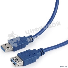 Кабель удлинитель Filum USB 3.0, 1.8 м., синий, разъемы: USB A male-USB A female, пакет. (FL-C-U3-AM-AF-1.8M)