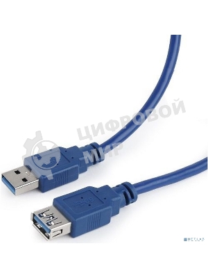 Кабель удлинитель Filum USB 3.0, 1.8 м., синий, разъемы: USB A male-USB A female, пакет. (FL-C-U3-AM-AF-1.8M)