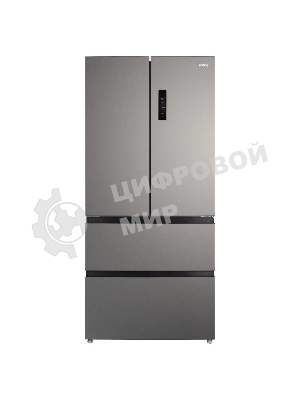 Холодильник Korting KNFF 82535 X нержавеющая сталь трехкамерный 354/186л морозилка снизу