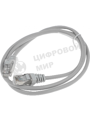 Патч-корд FTP Cablexpert cat.5e, 1м, литой, многожильный серый