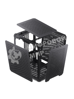 Компьютерный корпус JONSBO C6 Black MATX без БП, mini-ITX, micro-ATX, черный