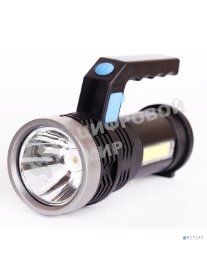 Фонарь аккум. Ultraflash LED53765 черный 3Вт лам.:светодиод. встроенный аккумулятор (14665)