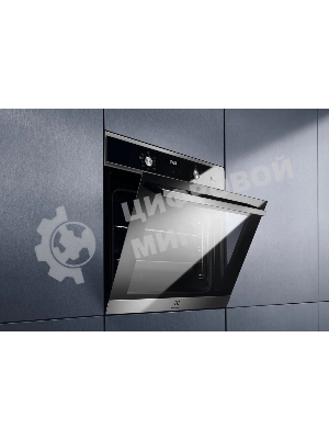 Встраиваемый духовой шкаф Electrolux EOD5F71X с паром, 60 см, каталитическая очистка, 72 л, 8 режимов, нержавеющая сталь,направляющие проволочные + телескопические (1 уровень)