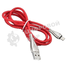 Кабель Digma USB A (m) Lightning (m) 1.2м красный