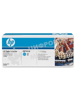 Картридж лазерный HP CE741A голубой Color LJ CP5225 (7300 стр.)