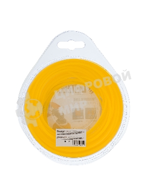 Леска для триммера Denzel квадрат 2,4 мм х 15 м, блистер FLEX CORD