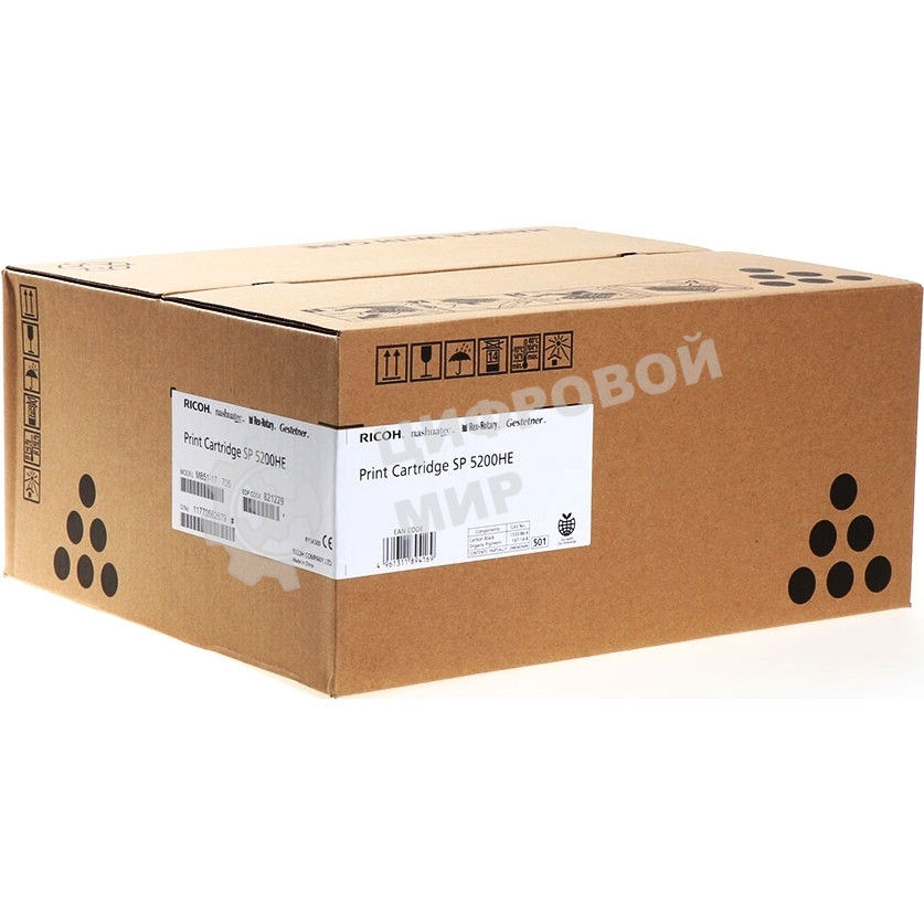 Картридж лазерный Ricoh тип SP 5200HE черный для Aficio SP 5200S/5210SF/5210SR/ SP 5200DN/5210DN 25000 отпечатков
