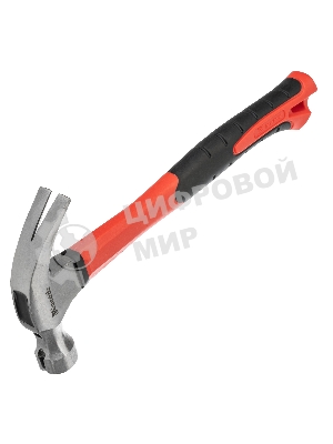 Молоток-гвоздодер Matrix ''optimal'' 450 г, боек c магнитом, фибергласовая обрезиненная рукоятка