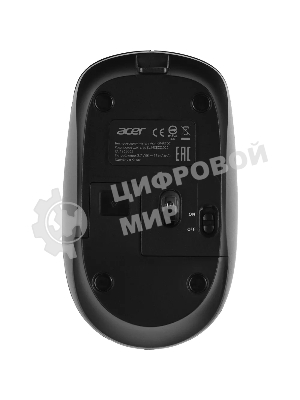 Мышь беспроводная Acer OMR307 черный, 1600 dpi, радиоканал, USB, кнопки - 4