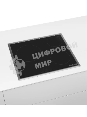 Электрическая варочная панель Bosch PKM645BB2E, стеклокерамическая поверхность, независимая, рамка-сталь, черный 4.8x58.3x51.3