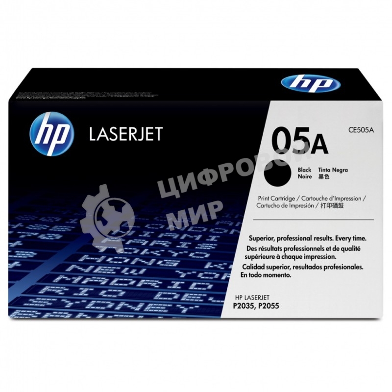 Картридж лазерный HP CE505A черный LJ P2055/P2035 (2300 стр.)